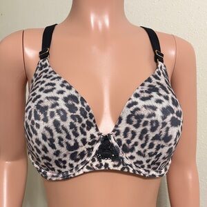 Soma Black and White Animal Print Bra
